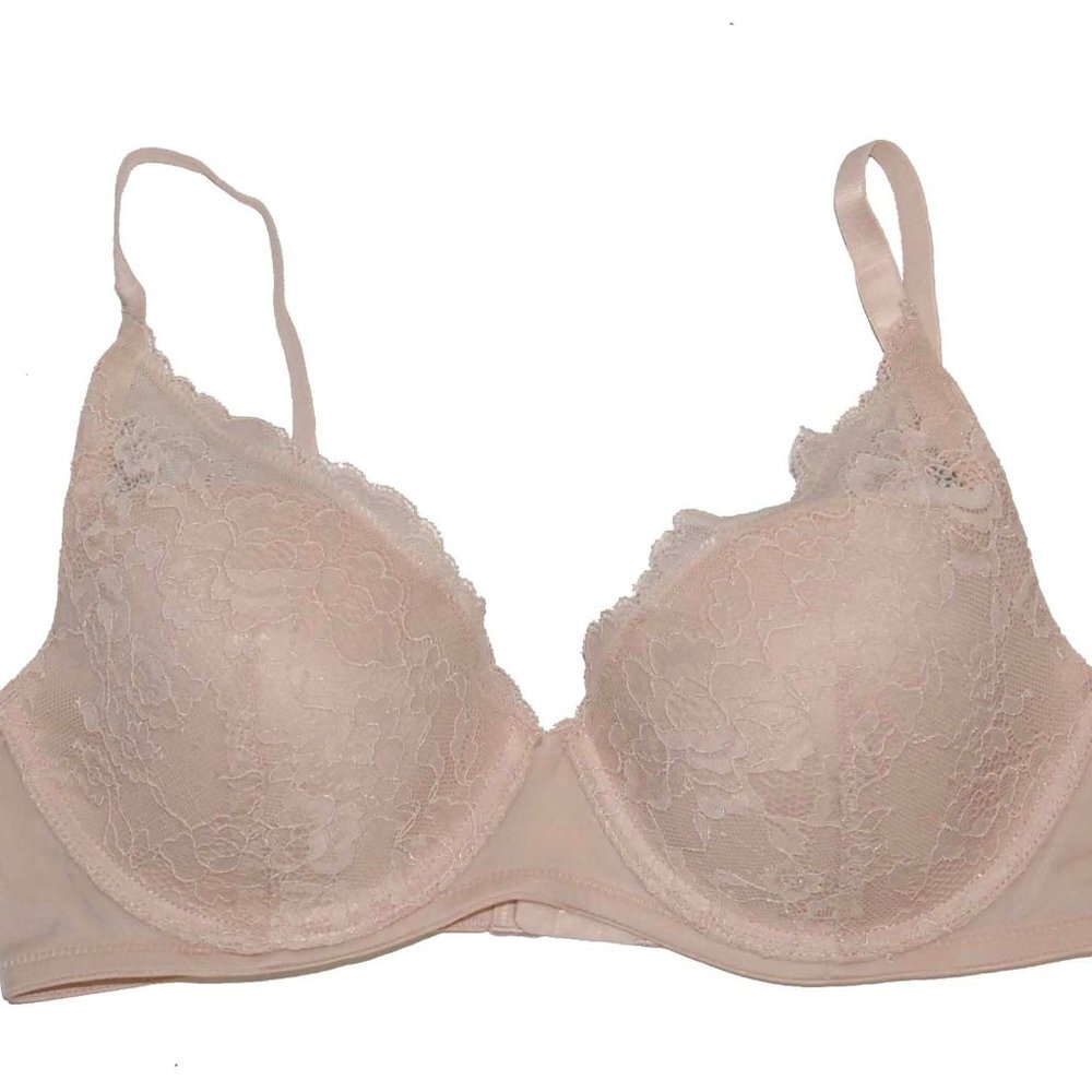 NWT Natori Private Luxuries Women's Opulent Lace Bra Mocha 1222141T 34C